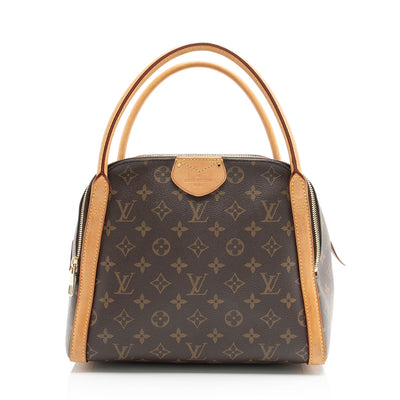 LOUIS VUITTON Monogram Brown Marais MM Satchel Bag