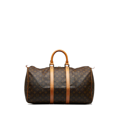 Louis Vuitton Monogram Satellite Bandouliere Keepall 50 Duffel Bag (SH –  LuxeDH