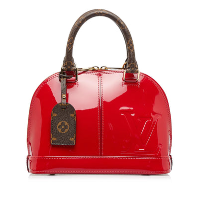 Louis Vuitton Alma PM Amarante Vernis Patent Leather Bag.