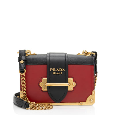 Prada Saffiano Leather Mini Camera Bag (SHF-23358) – LuxeDH