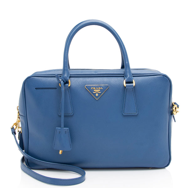 Prada Saffiano Borsa Da Viaggio Travel Briefcase (SHF-KwCbKA) – LuxeDH