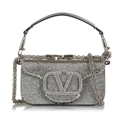 Valentino Leather Sequin Chain Glam Convertible Tote - FINAL SALE (SHF –  LuxeDH