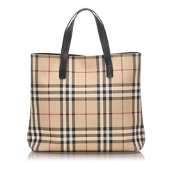 burberry house check tote bag