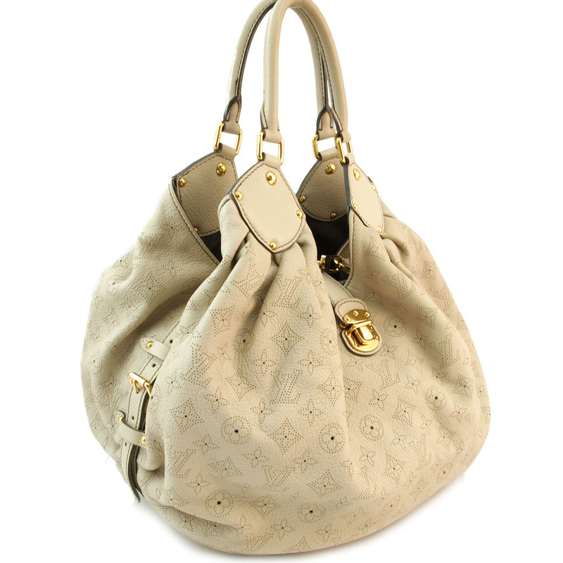 Louis Vuitton Mahina XL Ivory Leather Handbag (Authentic Pre Owned) – LuxeDH