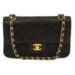 black double chain bag