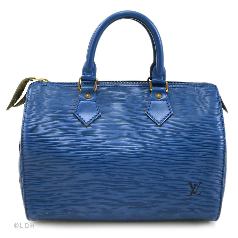 Louis Vuitton Blue Epi Speedy 25 Leather (Authentic Pre Owned) – LuxeDH