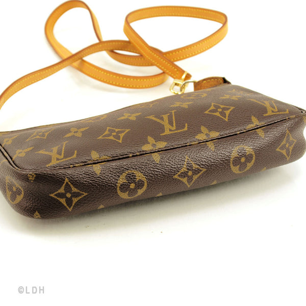 Louis Vuitton Monogram Pochette with Long Strap (Authentic Pre Owned) - 104466 | LuxeDH