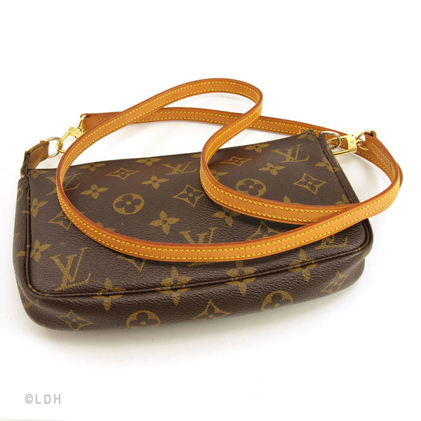 Louis Vuitton Monogram Pochette with Long Strap (Authentic Pre Owned) - 104466 | LuxeDH