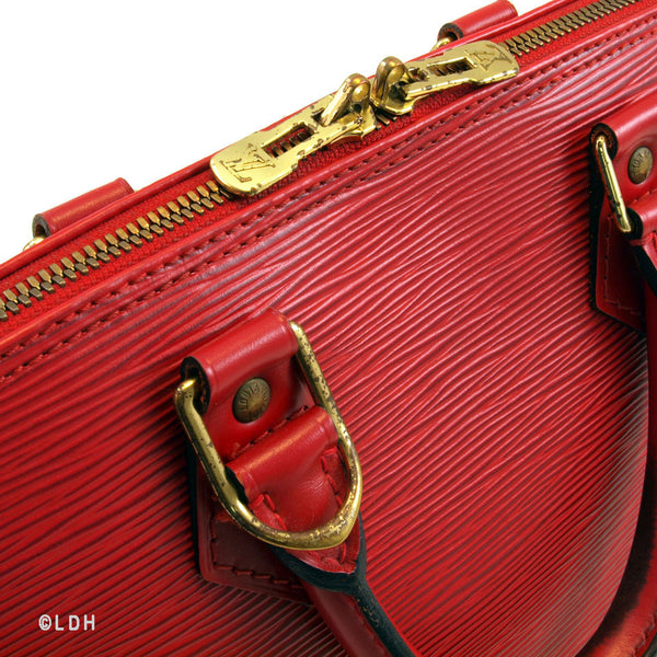 Louis Vuitton Red Epi Alma Leather (Authentic Pre Owned) - 105038 ...