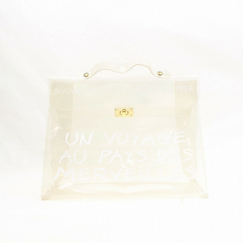 hermes clear vinyl kelly bag replica