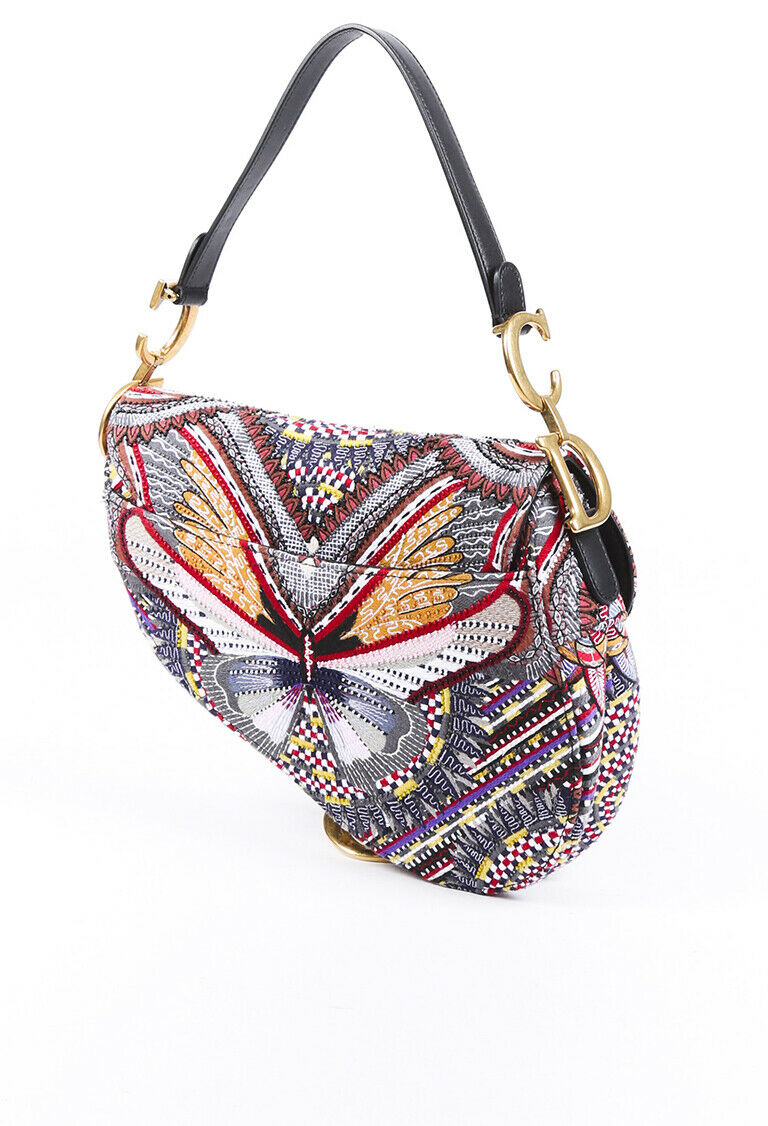 christian dior butterfly saddle bag