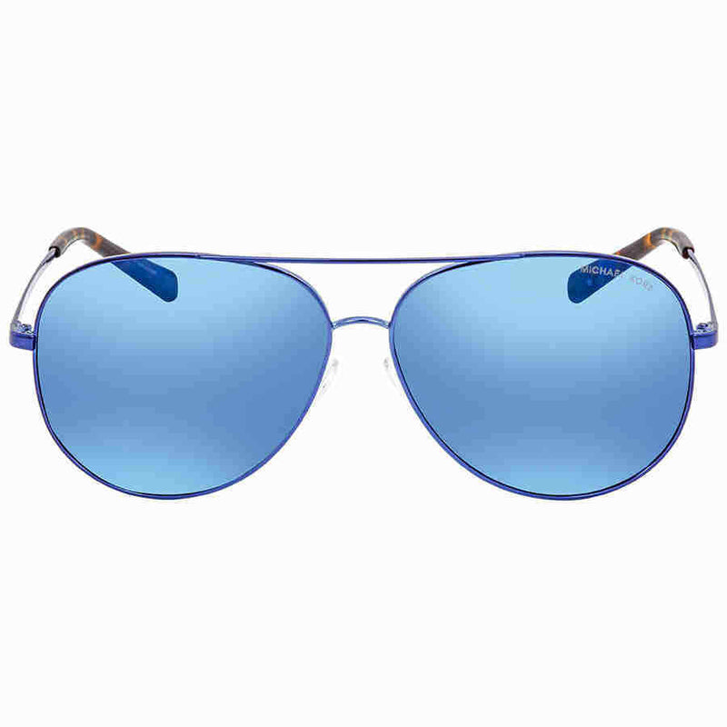 michael kors blue mirrored sunglasses