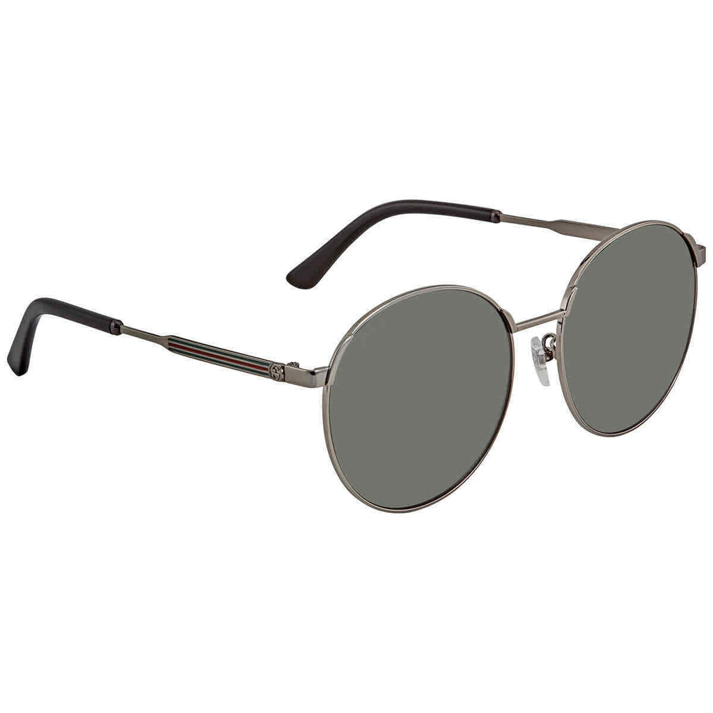 Gucci Grey Round Unisex Sunglasses 