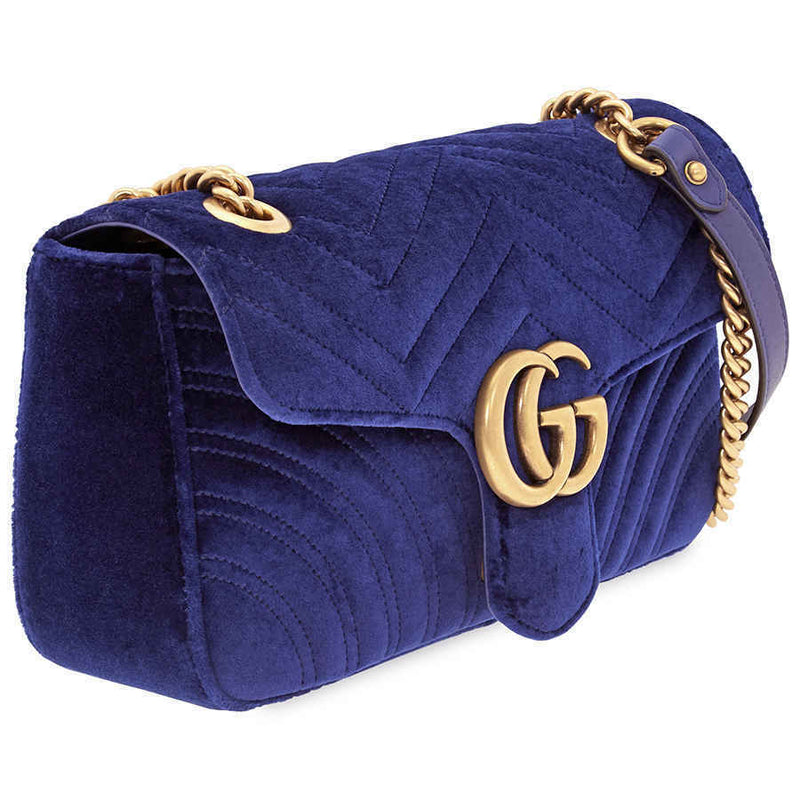 gucci marmont velvet shoulder bag