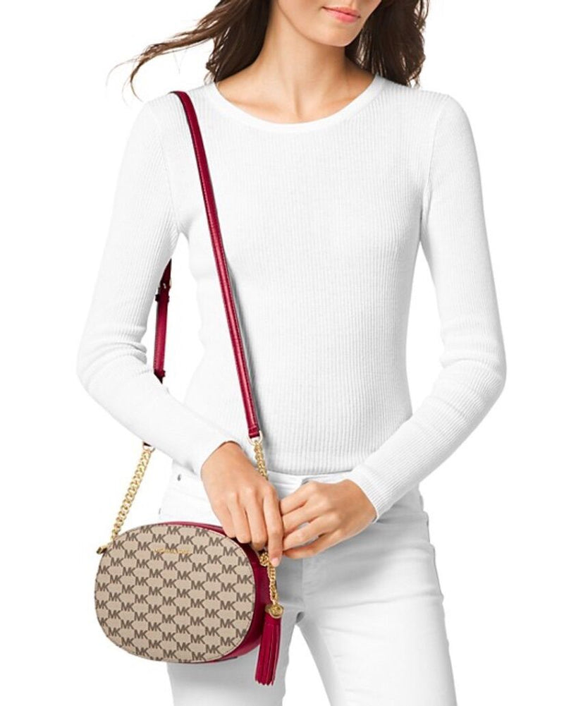 michael kors ginny medium logo crossbody