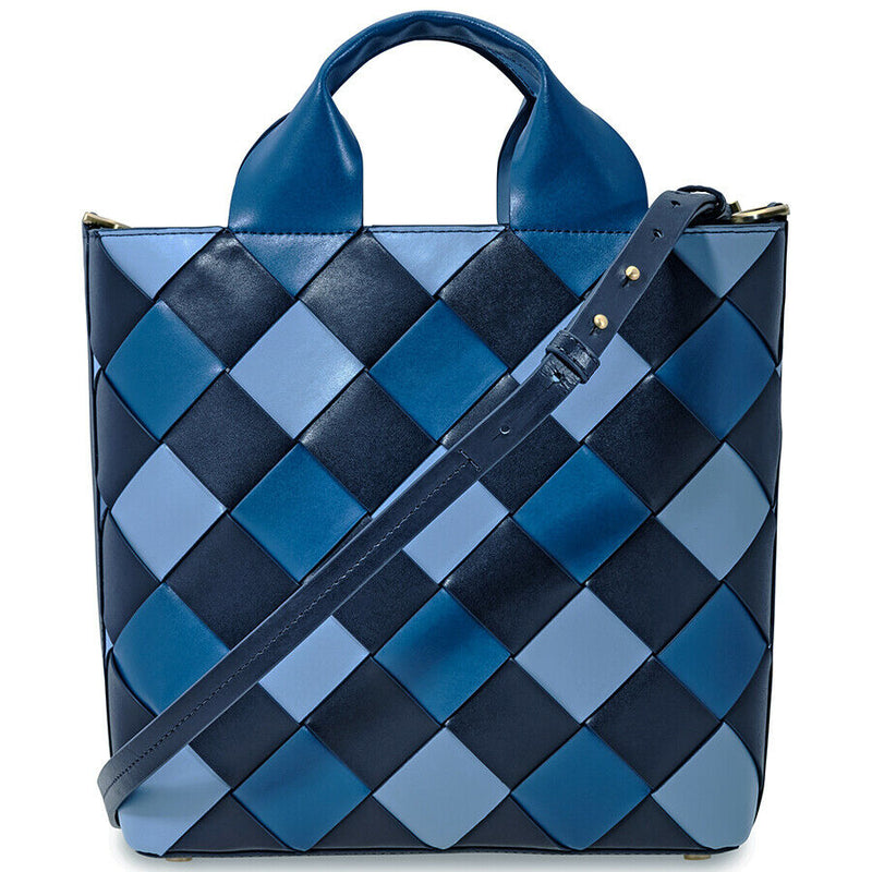 michael michael kors mott woven leather market tote