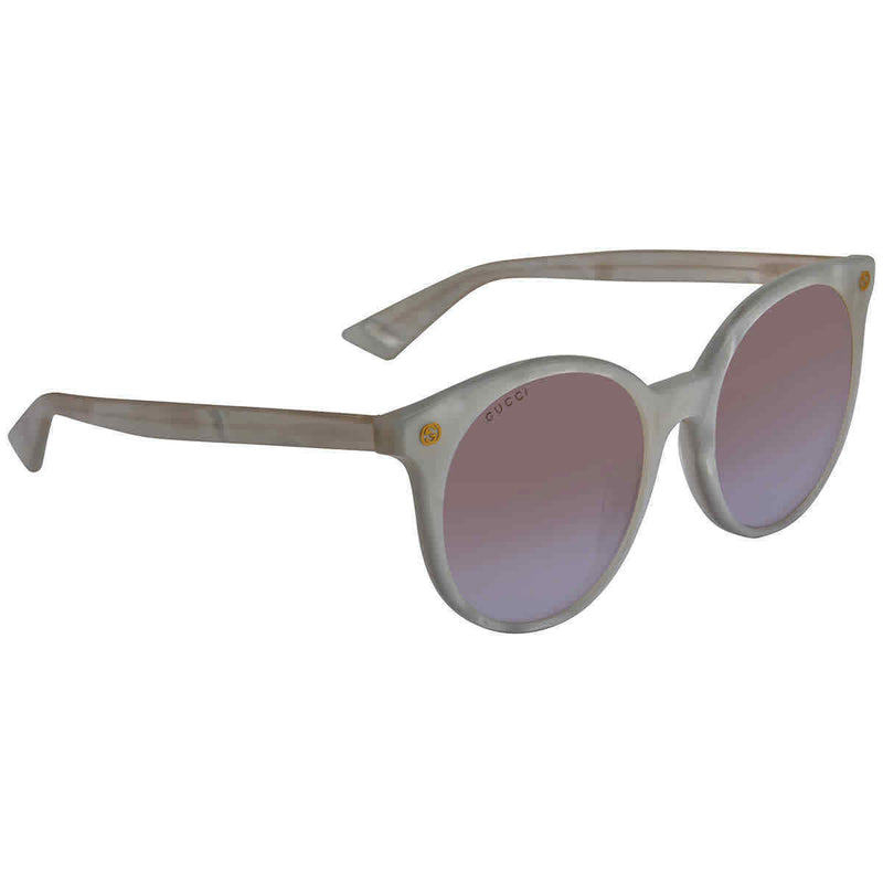 gucci white round sunglasses