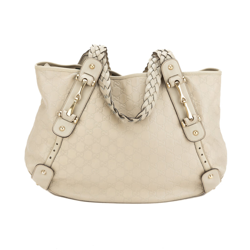 Gucci White Leather Pelham Slouch Bag (Authentic Pre Owned) – LuxeDH