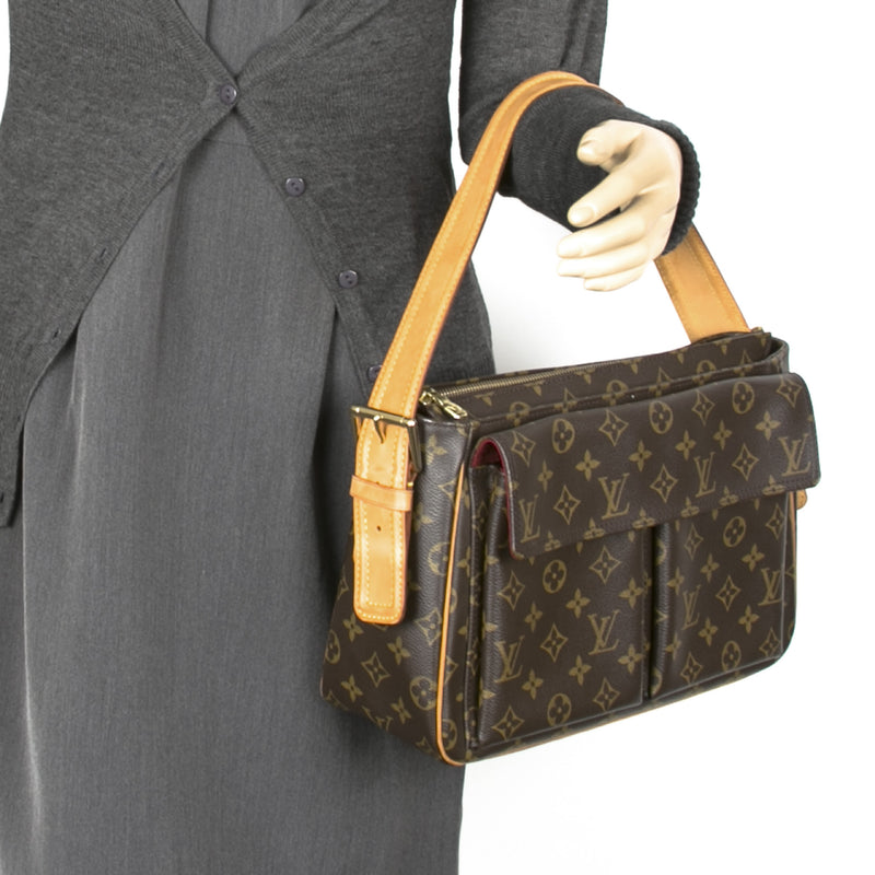 LOUIS VUITTON MONOGRAM CITE SHOULDER BAG, traditional brown