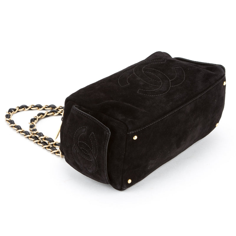 Chanel Black Suede Shoulder Bag (Authentic Pre Owned) – LuxeDH