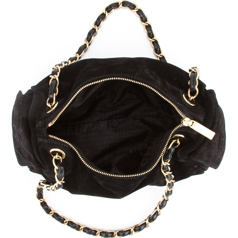 Chanel Black Suede Shoulder Bag (Authentic Pre Owned) – LuxeDH