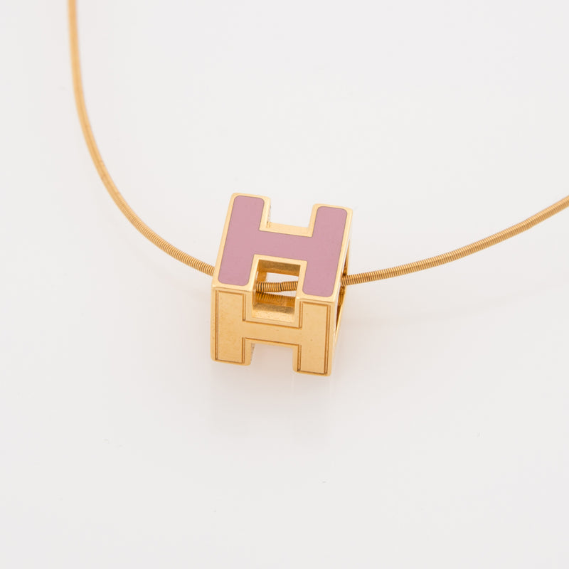 hermes h cube necklace