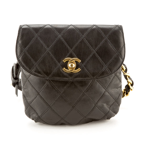 Chanel Black Lambskin CC Bum Bag (Authentic Pre Owned) - 1935003 | LuxeDH