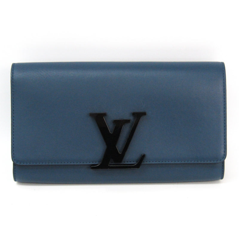 Louis Vuitton Blue Leather Louise EW Clutch (SHA-43034) – LuxeDH