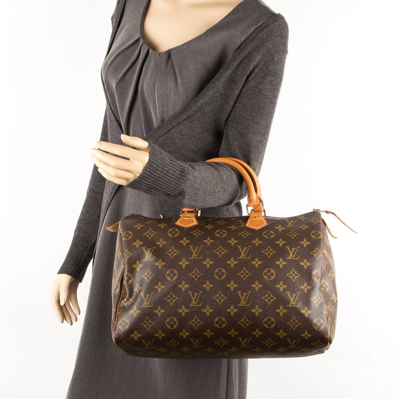 Louis Vuitton Monogram Speedy 35 Bag (Authentic Pre Owned) – LuxeDH