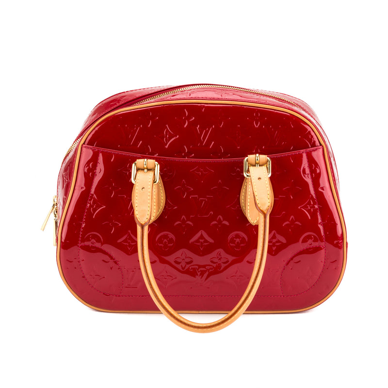 louis vuitton red patent bag