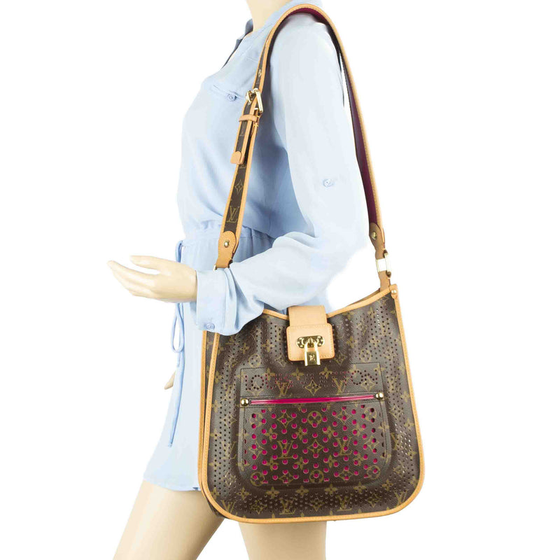Louis Vuitton Monogram Perforated Musette Fuchsia Bag (Pre Owned) – LuxeDH