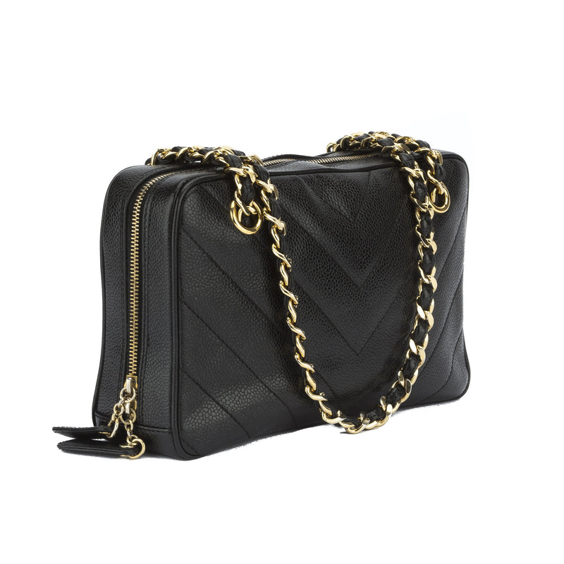 Chanel Black Caviar Shoulder Bag (Authentic Pre Owned) – LuxeDH