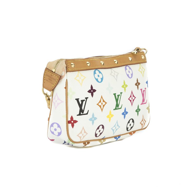 Louis Vuitton Multicolor White Pochette Bag (Pre Owned) – LuxeDH
