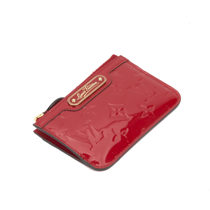 Louis Vuitton Red Vernis Coin Purse Key (Pre Owned) – LuxeDH