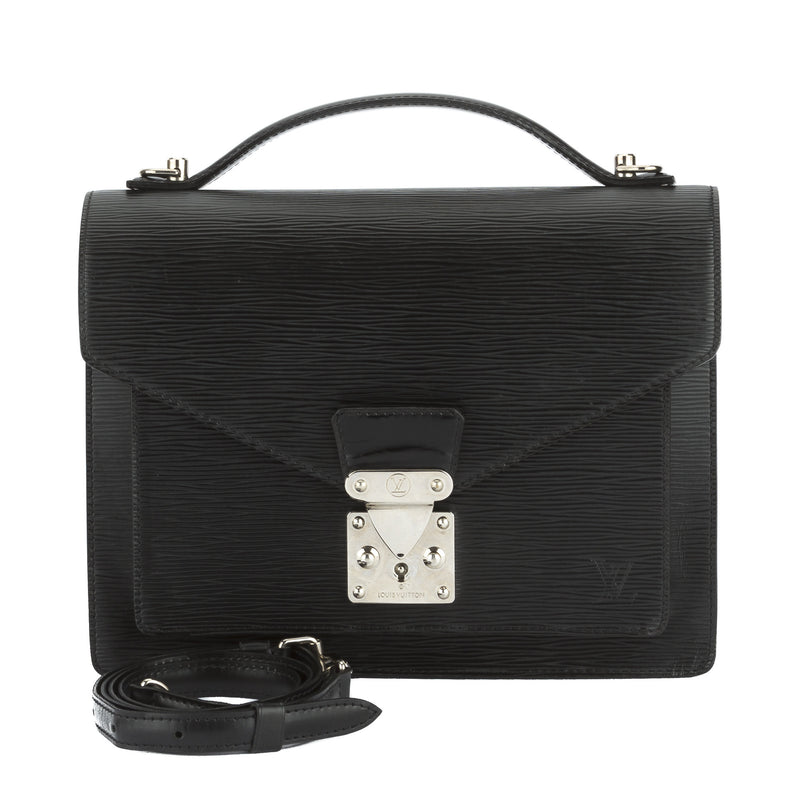 Louis Vuitton Black Epi Monceau Bag (Pre Owned) – LuxeDH