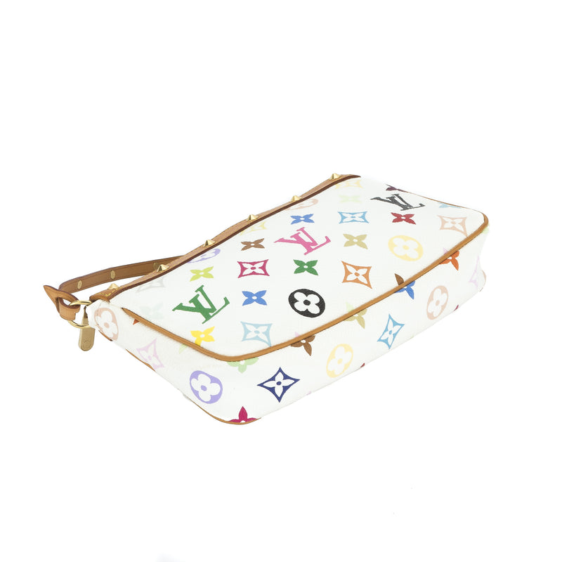 Louis Vuitton Multicolor White Pochette Bag (Authentic Pre Owned) – LuxeDH