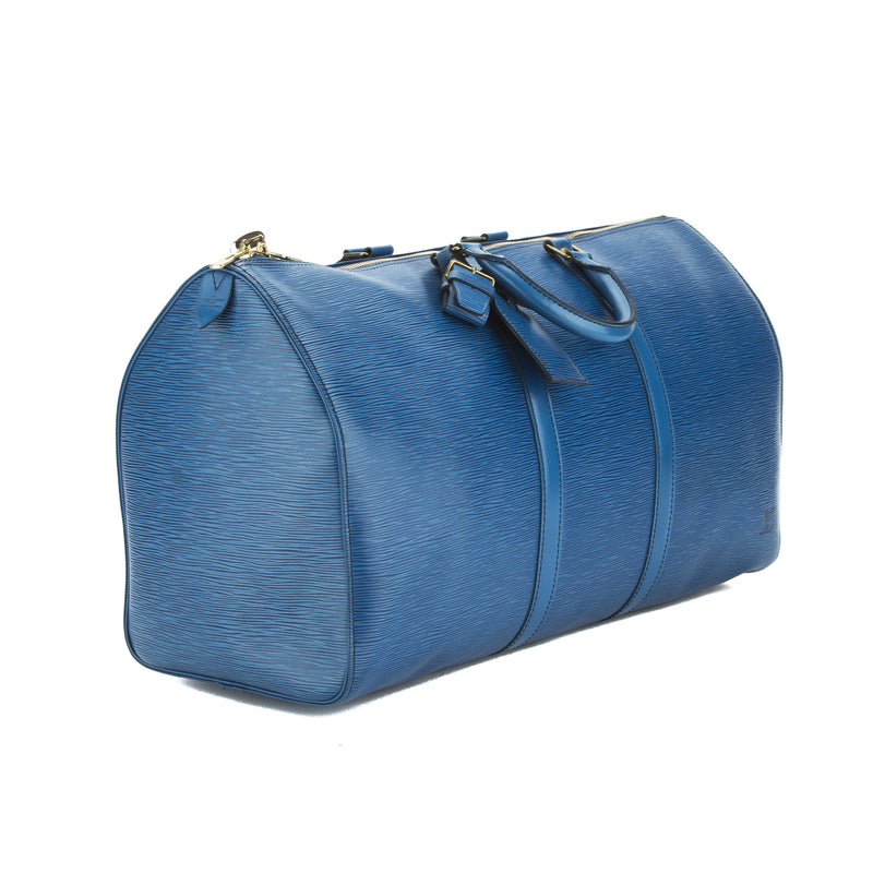 Louis Vuitton Blue Epi Keepall 50 Boston (Pre Owned) – LuxeDH