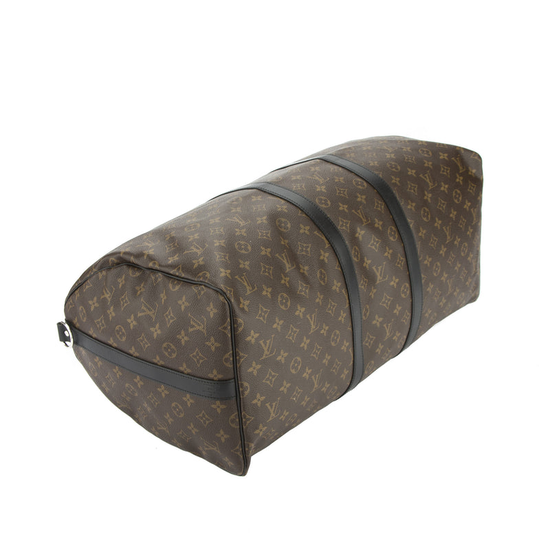 Louis Vuitton Monogram Macassar Keepall Bandouliere 55 Bag (Authentic – LuxeDH