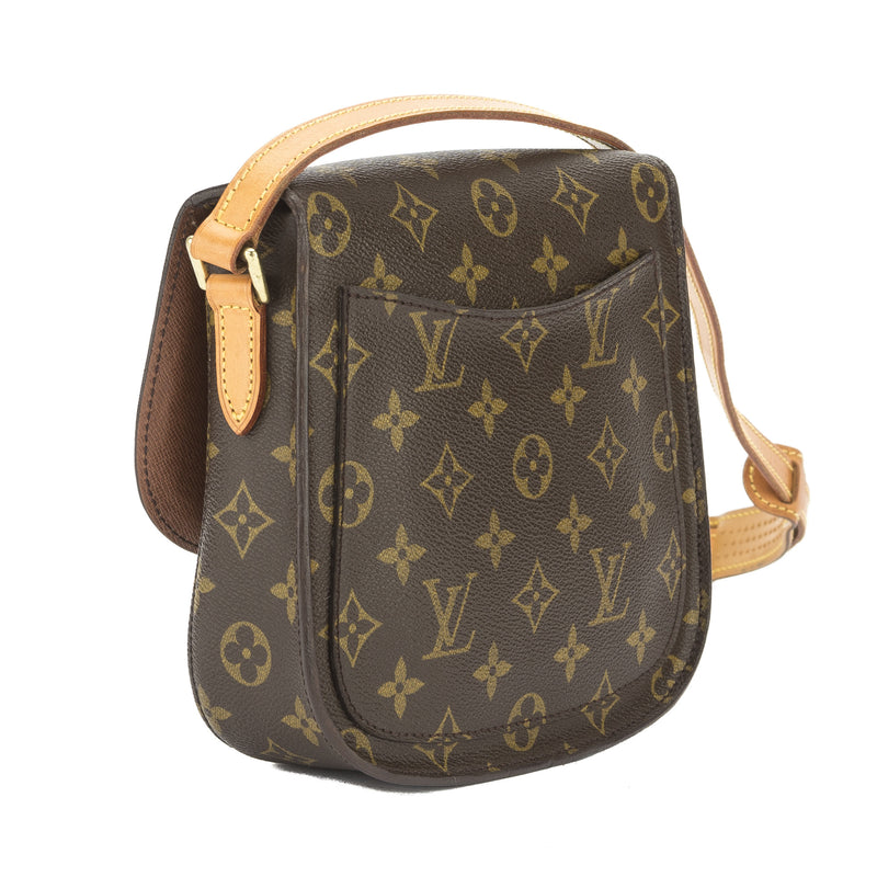 Louis Vuitton Saint Cloud Canvas Shoulder Bag (pre-owned) in Brown