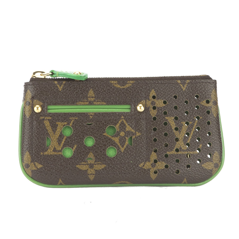 Louis Vuitton Green Monogram Perfo Pochette Cles Coin Purse (Pre Owned – LuxeDH