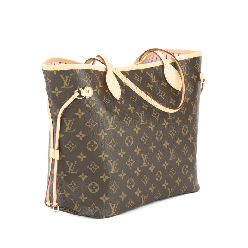 Louis Vuitton Rose Ballerine Monogram Neverfull MM Bag (Pre Owned) – LuxeDH