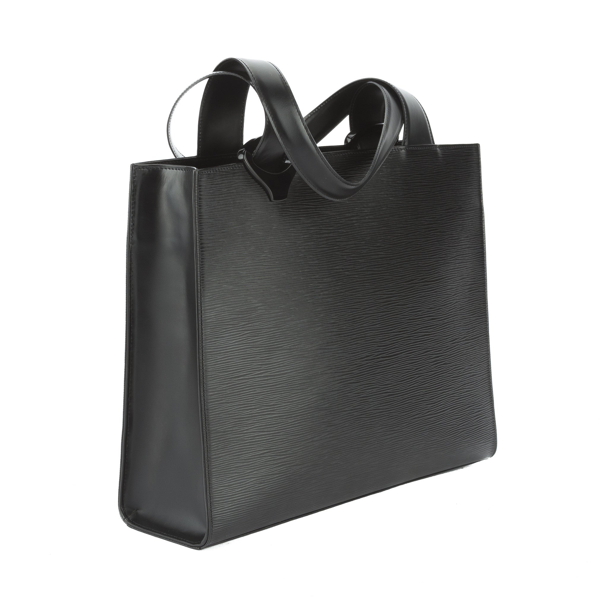 LOUIS VUITTON Black Epi Leather 'Z' Gemeaux Tote Bag