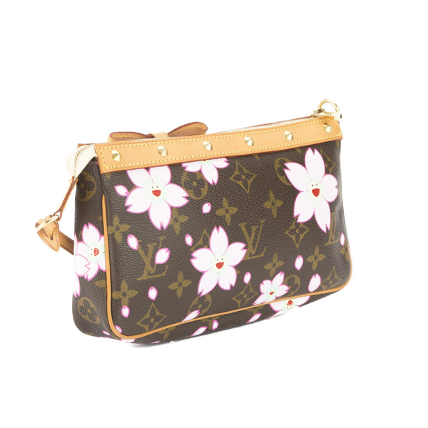 Louis Vuitton Rose Cherry Blossom Monogram Pochette Accessoires Bag (A - 3073012 | LuxeDH