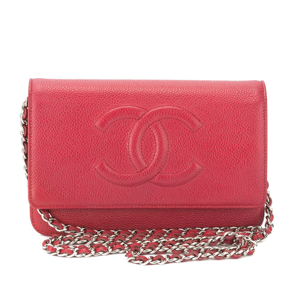 Chanel Red Caviar Timeless WOC Crossbody Bag (Authentic Pre Owned) - 3083001 | LuxeDH