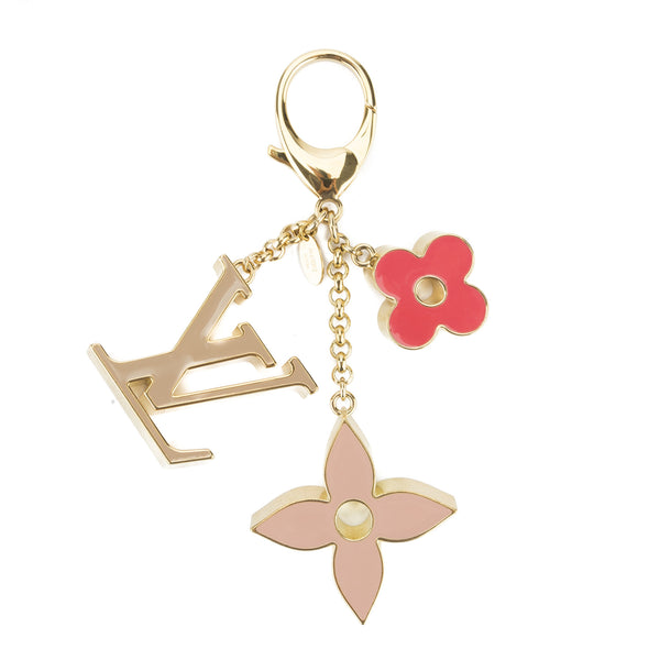 Louis Vuitton Pink and Rose Fleur De Monogram Bag Charm (Pre Owned) - 3097031 | LuxeDH