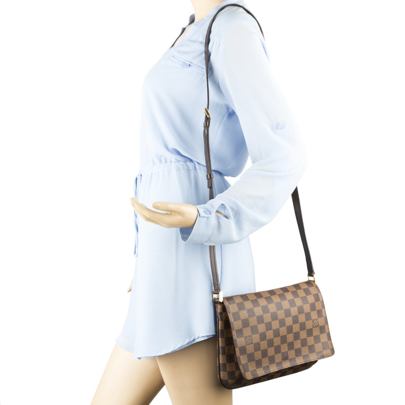 Louis Vuitton Damier Ebene Musette Tango Long Strap Bag (Pre Owned) – LuxeDH