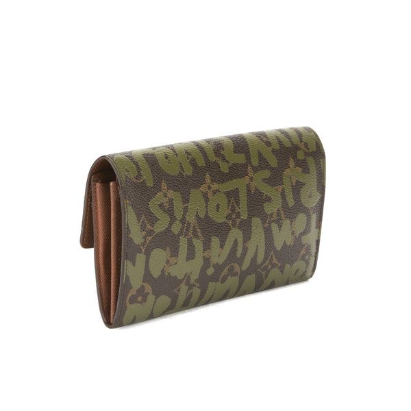 Louis Vuitton Khaki Monogram Stephen Sprouse Graffiti Long Bifold Wall - 3121005 | LuxeDH