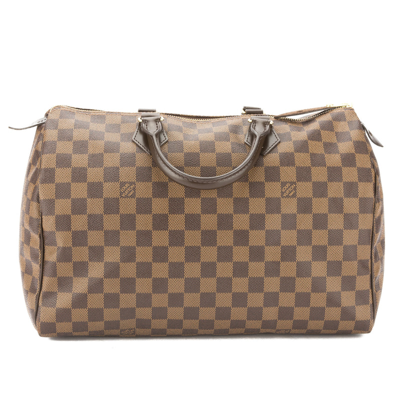 Louis Vuitton Damier Ebene Speedy 35 Bag (Pre Owned) – LuxeDH