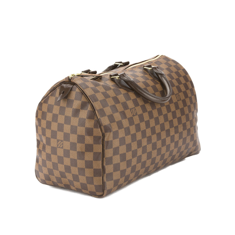 Louis Vuitton Damier Ebene Speedy 35 Bag (Pre Owned) – LuxeDH