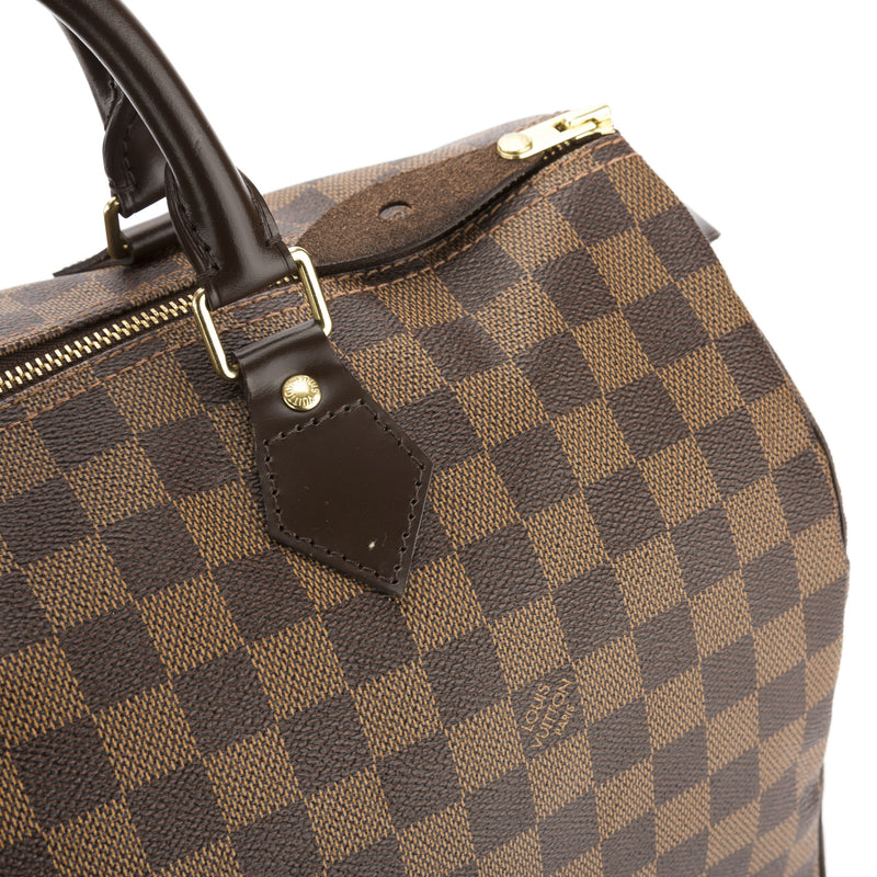 Louis Vuitton Damier Ebene Speedy 35 Bag (Pre Owned) – LuxeDH